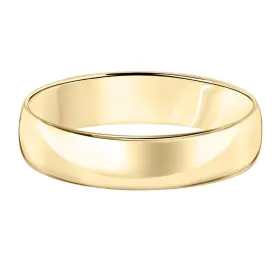 14k Plain Gold Wedding Band 5mm