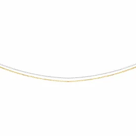 14K Two-Tone Double Chain