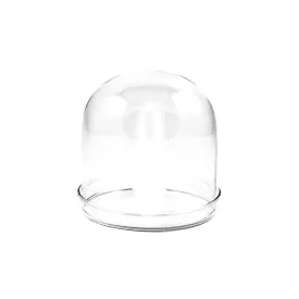 4x Small Domed Glass Cloche, 8cm dia