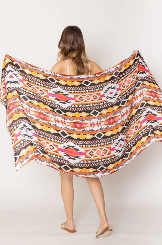 Aztec Print Scarf