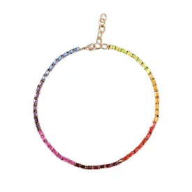 Baguette Chakra Necklace, Multi