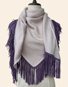 BAJRA Cervinia Scarf in Lilac/Mauve - Luxurious Soft Cashmere