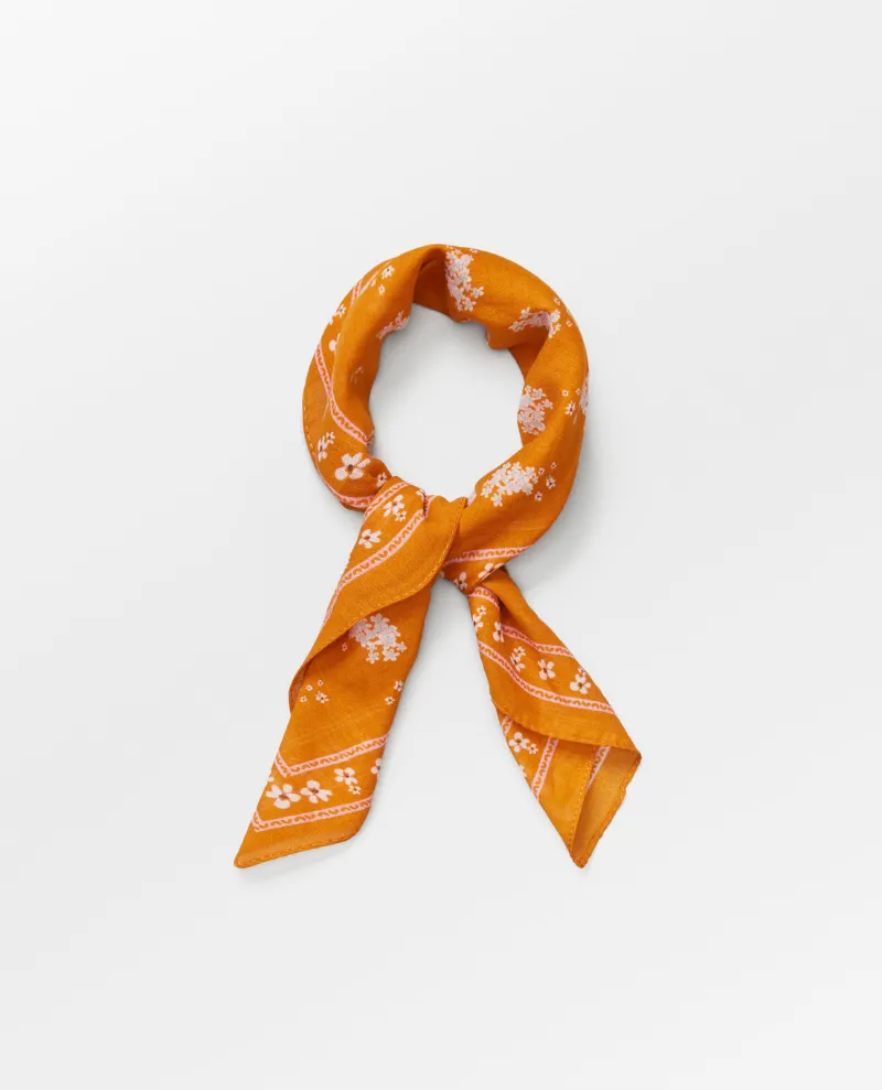 Beck Sondergaard Madalena Orange Cotton Scarf