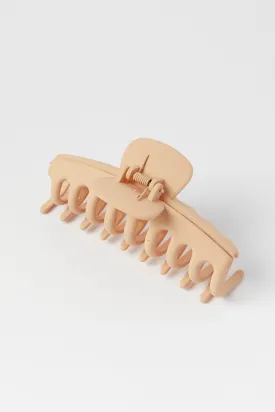 Beige Classic Hair Claw Clip