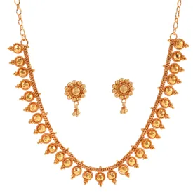 Bindu - Golden Drop Necklace Set