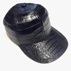 Black All Over Alligator body Strap-back Hat