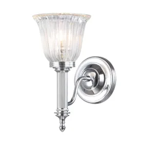 Carroll Cloche Shade Polished Chrome Bathroom Wall Light -Warehouse Clearance Stock