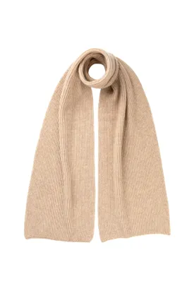 Cashmere Ribbed Scarf