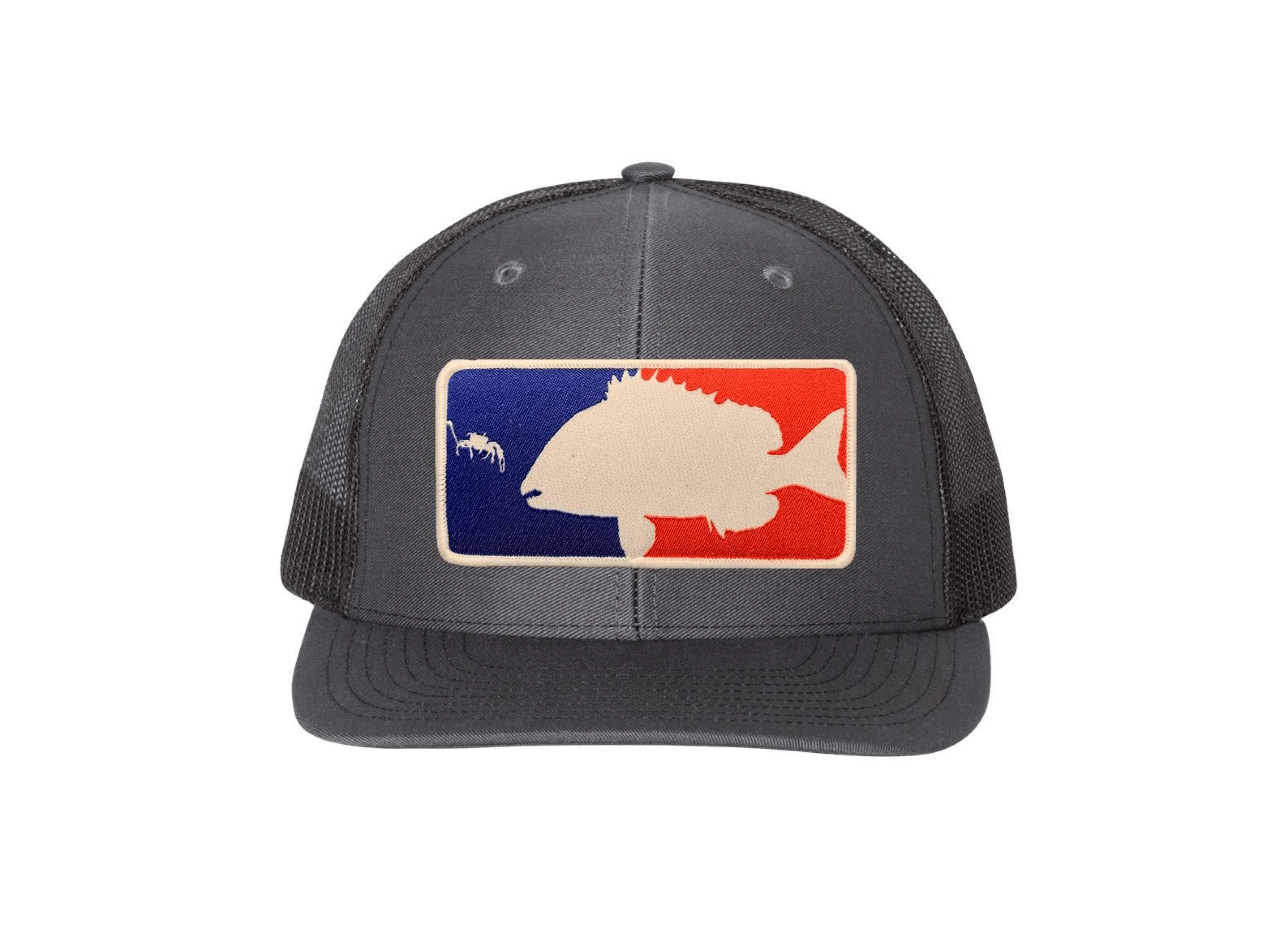 Charcoal / Black Major League Sheepshead Trucker Hat | Sheepshead Nation