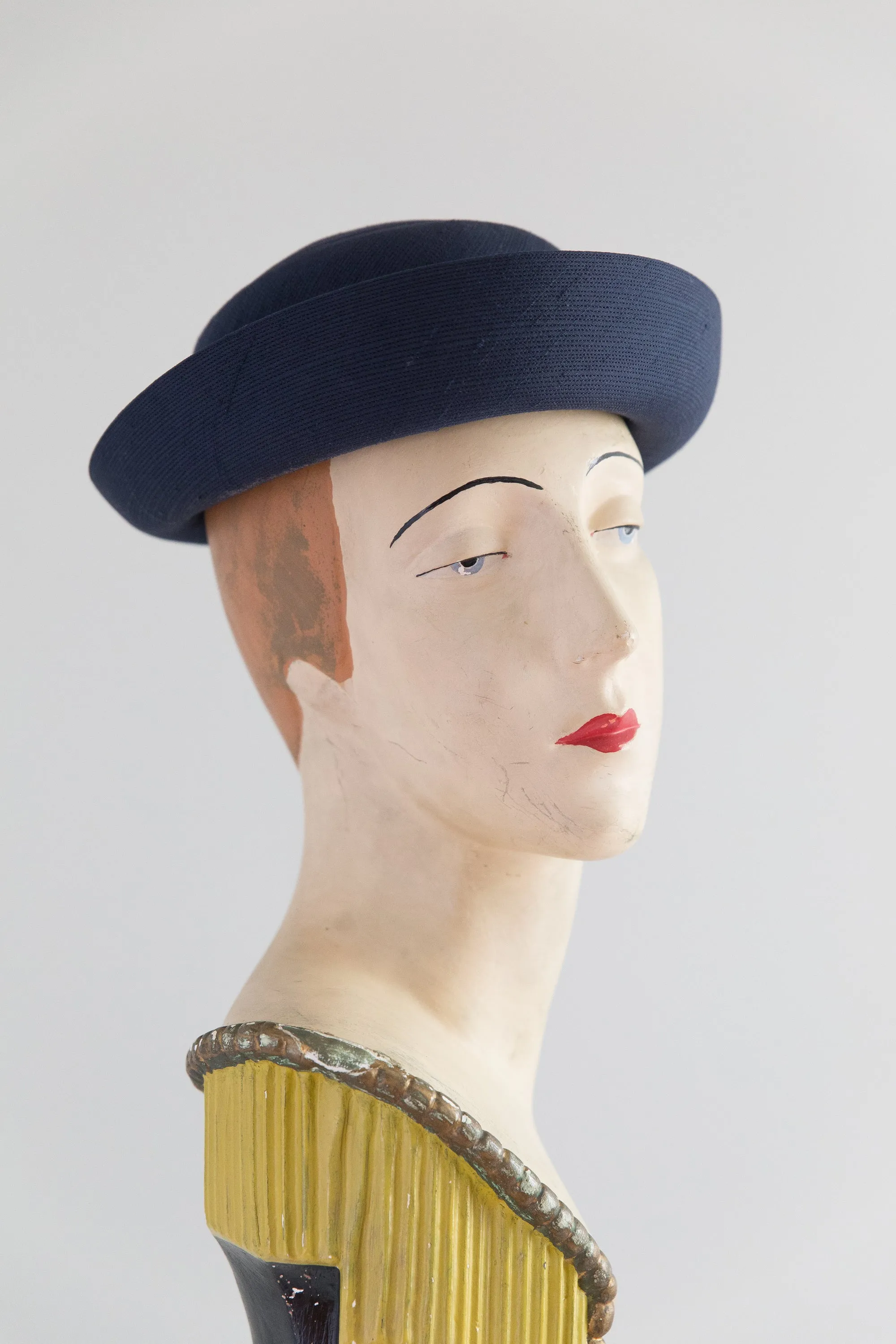 Charming Neiman Marcus Navy Blue Vintage Hat