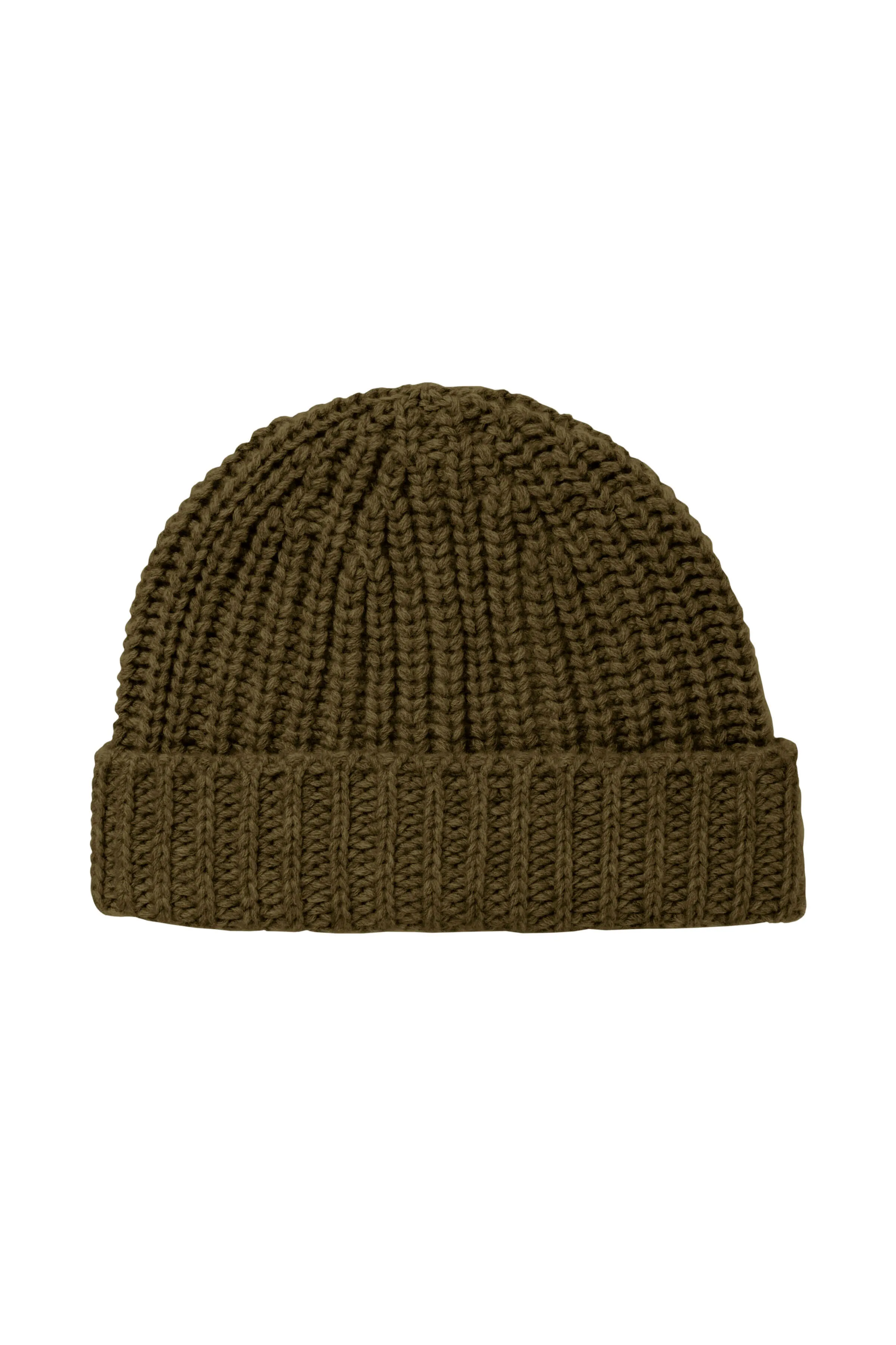 Chunky Rib Cashmere Beanie