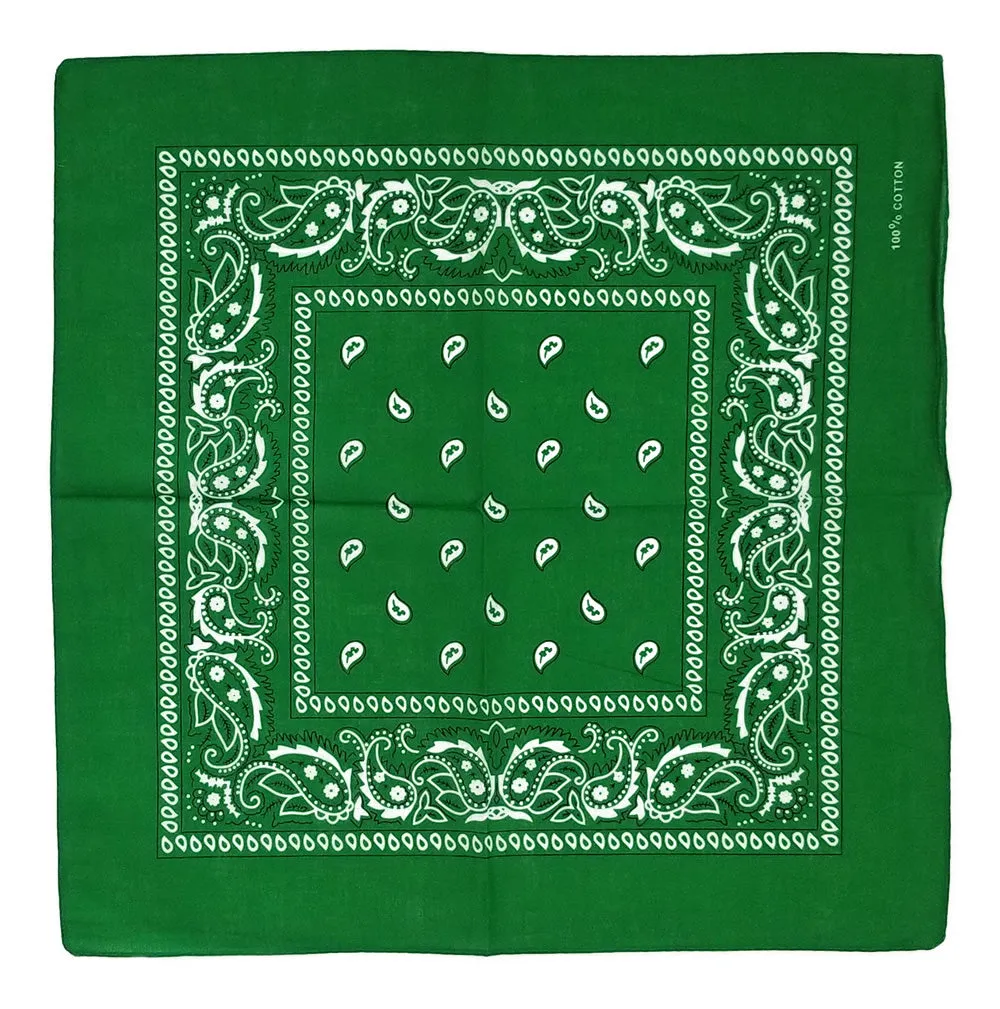 Cotton Paisley Bandana Scarf