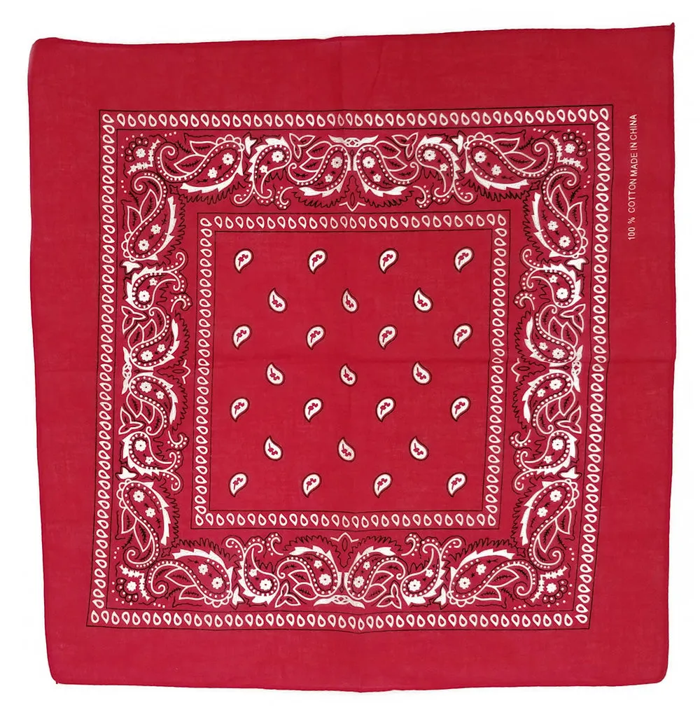 Cotton Paisley Bandana Scarf