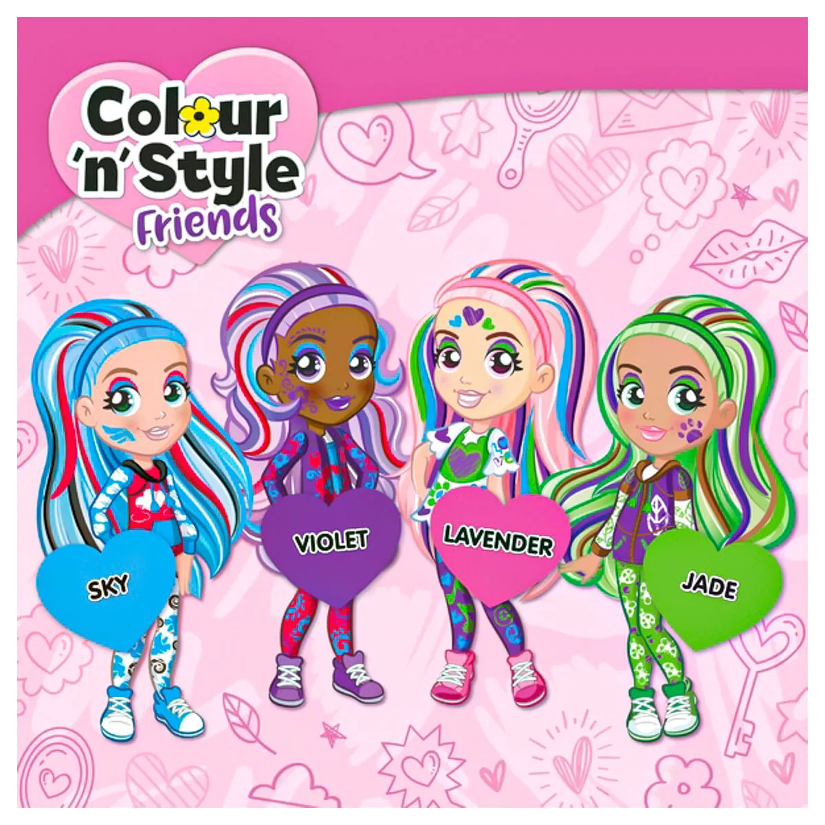 Crayola Colour 'n' Style Friends Lavender Doll