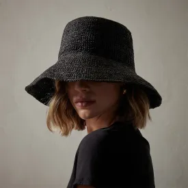 Crochet Bucket Hat - Black