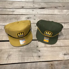 Flat Bill Three Tree Trucker Hat