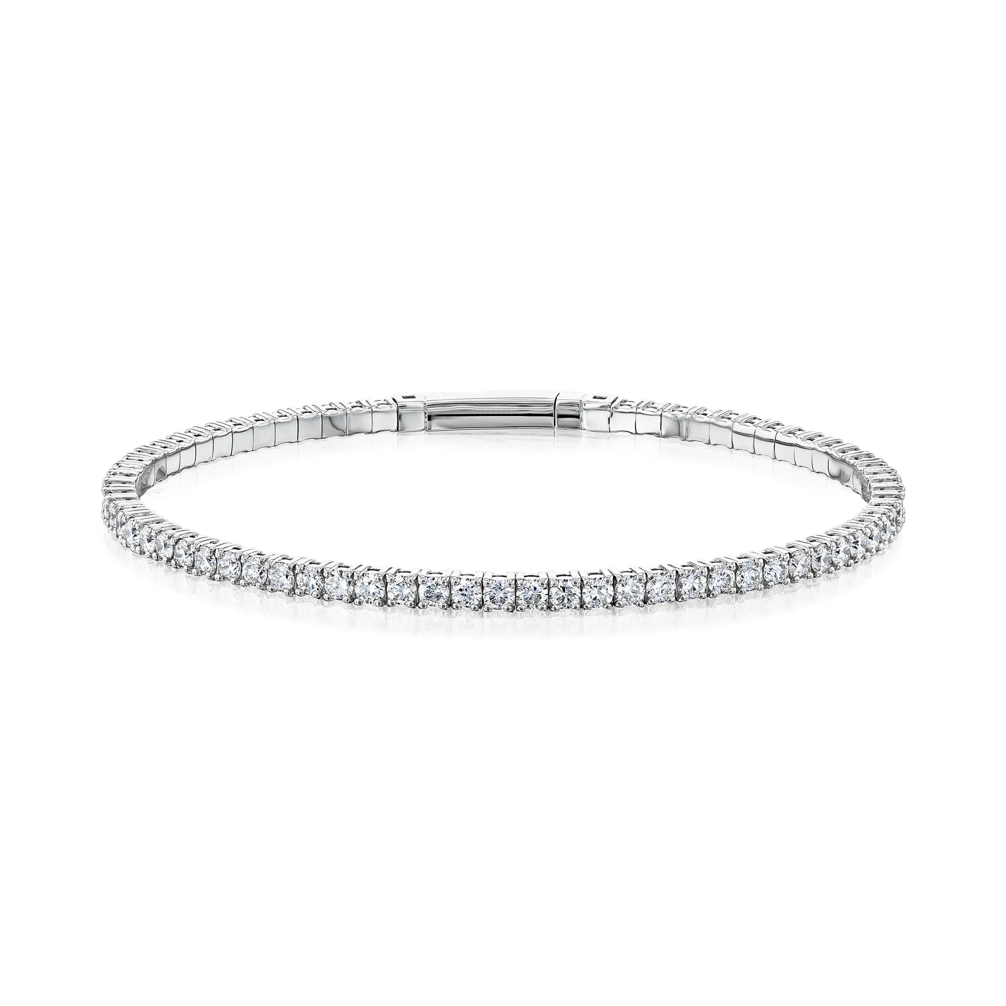 Flexible Diamond Eternity Bangle