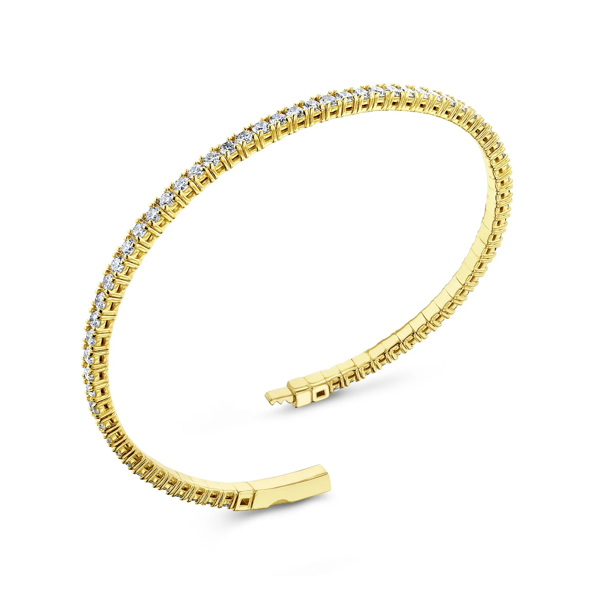 Flexible Diamond Eternity Bangle