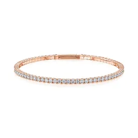 Flexible Diamond Eternity Bangle