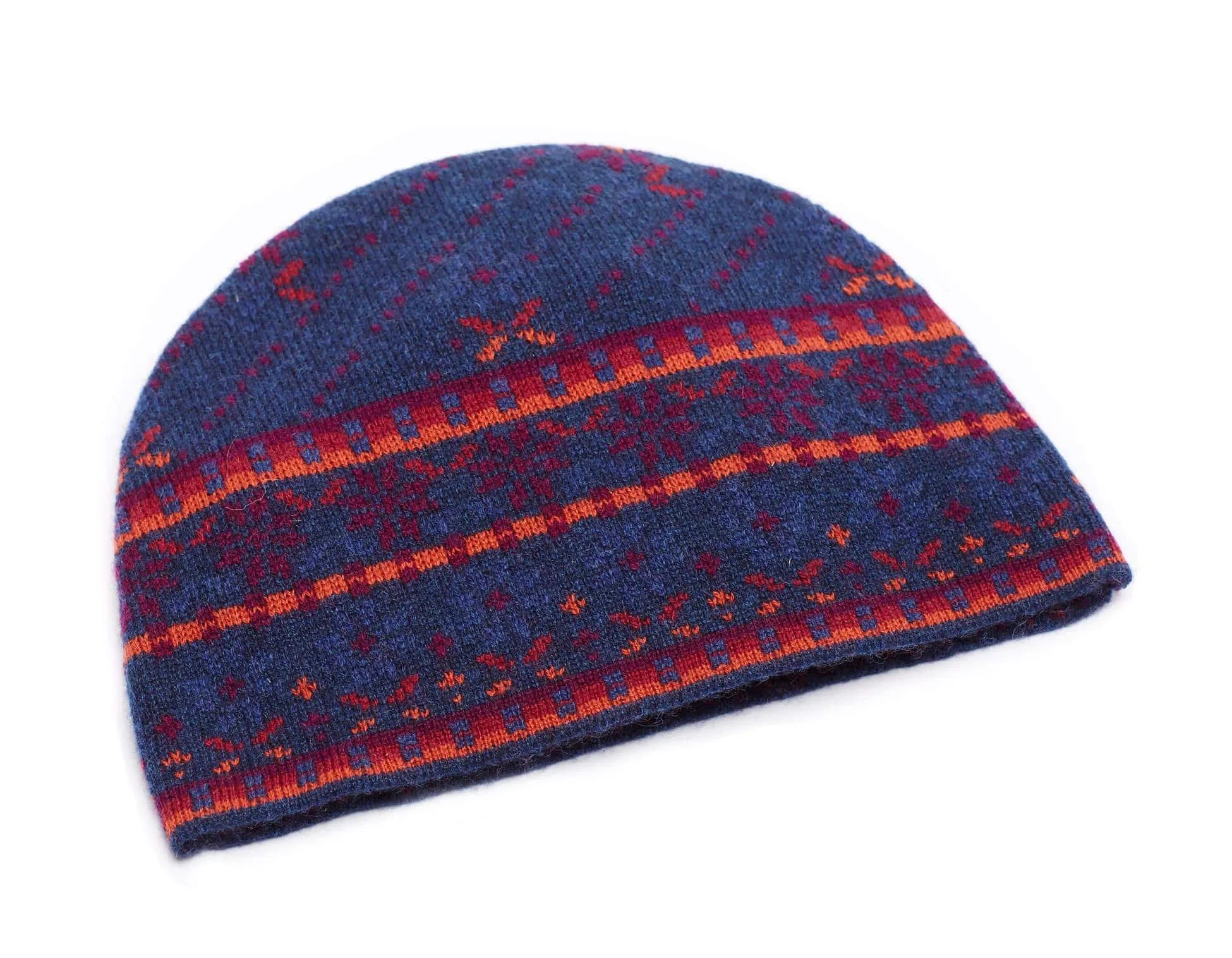 Flower Box Cashmere Jacquard-Knit Cashmere Hat