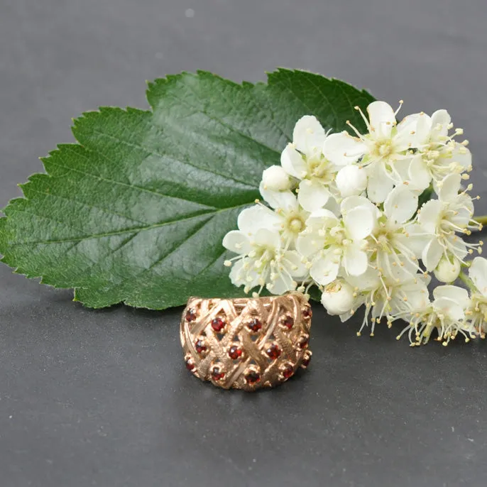 Garnet Cocktail Ring