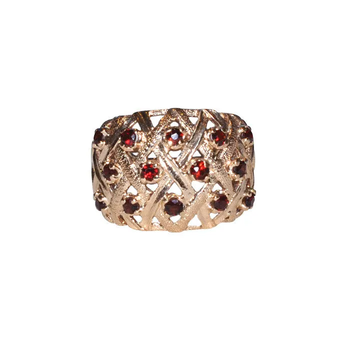 Garnet Cocktail Ring