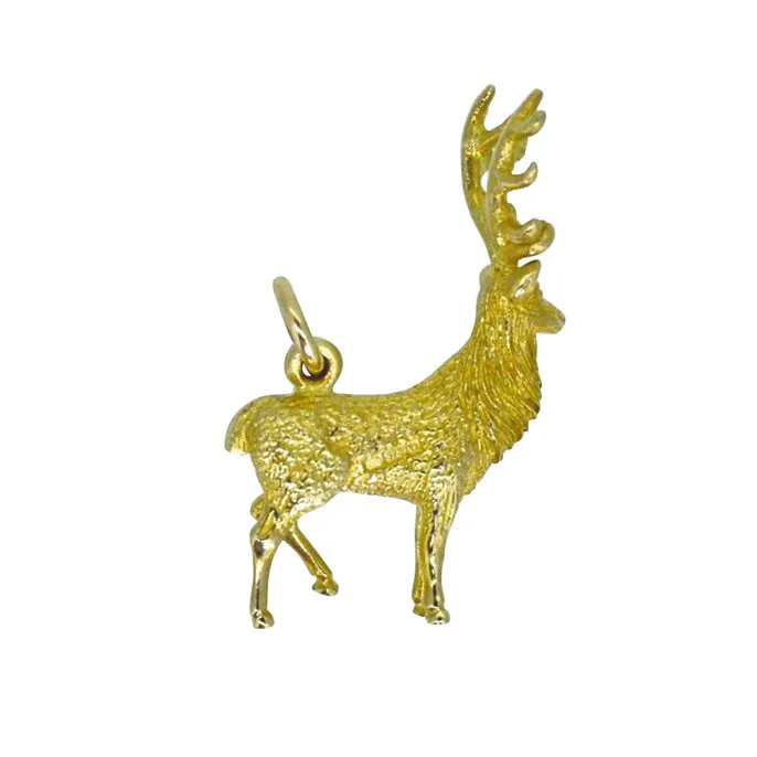 Gold Stag Charm