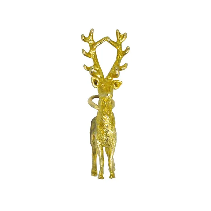 Gold Stag Charm