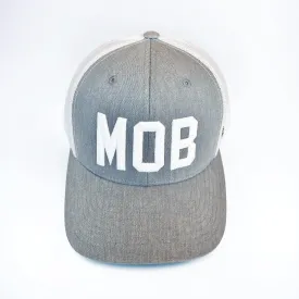 Grey MOB Trucker Hat Mesh Back