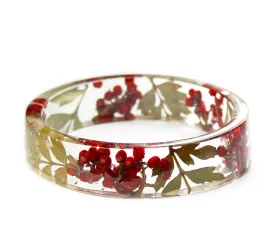 Holly Berry Resin Bracelet