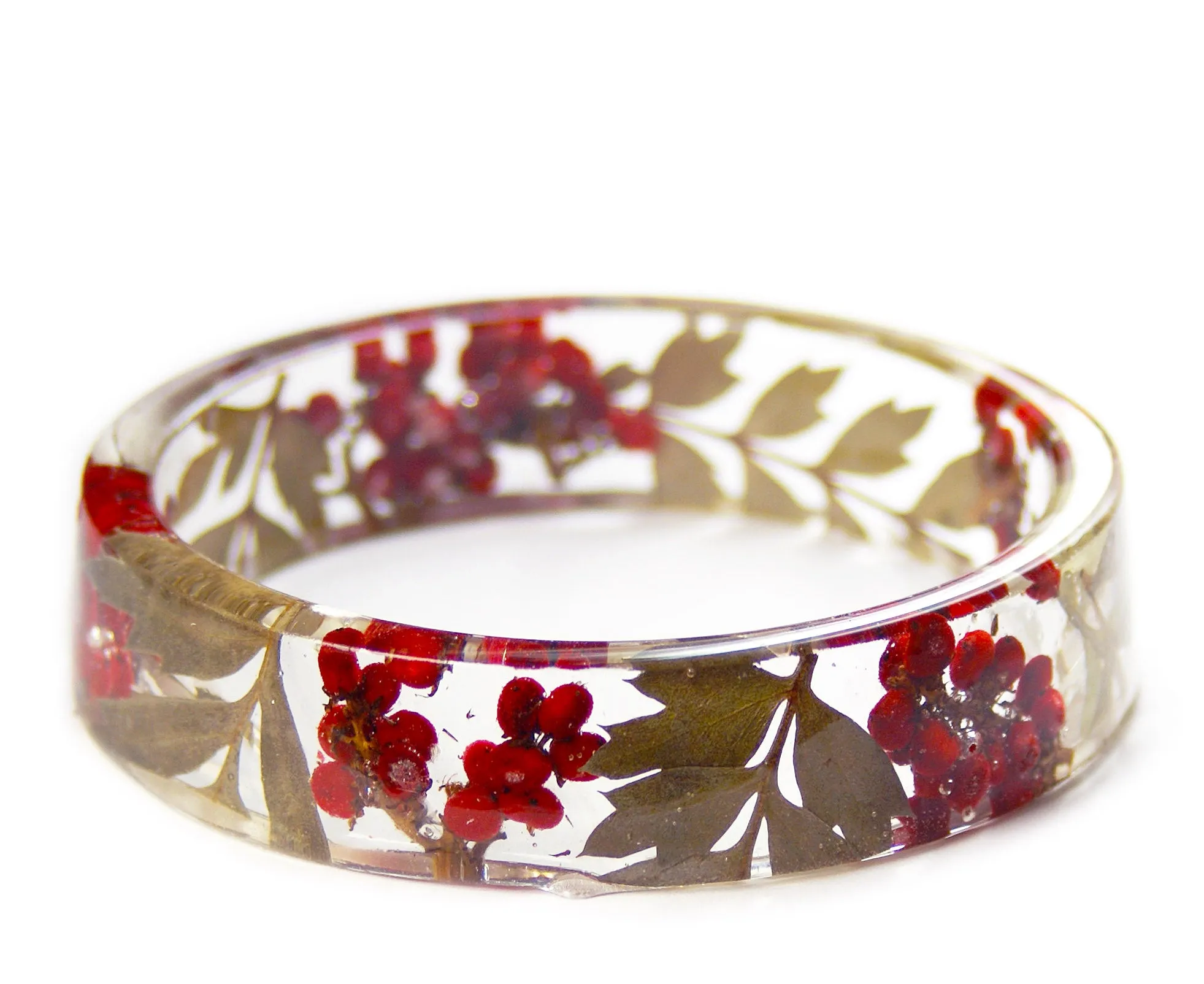 Holly Berry Resin Bracelet