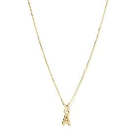 Initial Gold Charm Necklace