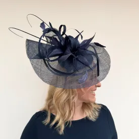 J Bees JB/V125 Large Fascinator In Blues