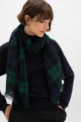 Lightweight Tartan Cashmere Stole