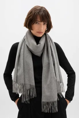 Mid Grey Cashmere Stole