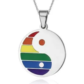 Necklace Unisex Tai chi Yin Yang stainless steel