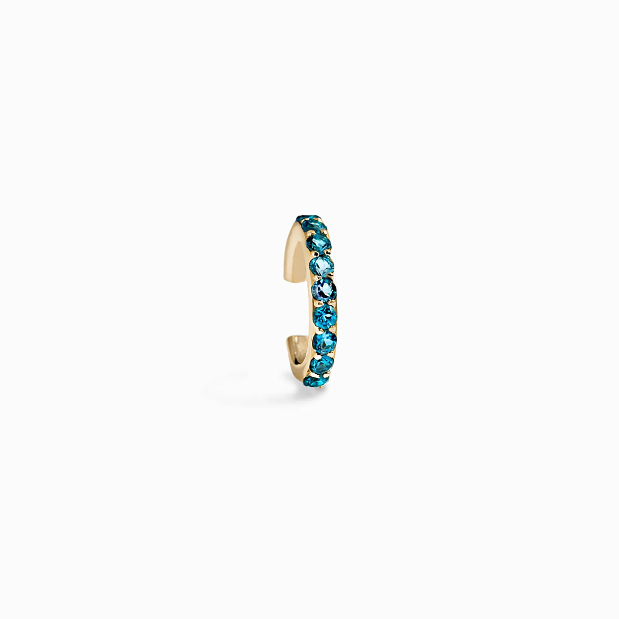 Ocean Blue Topaz Ear Cuff