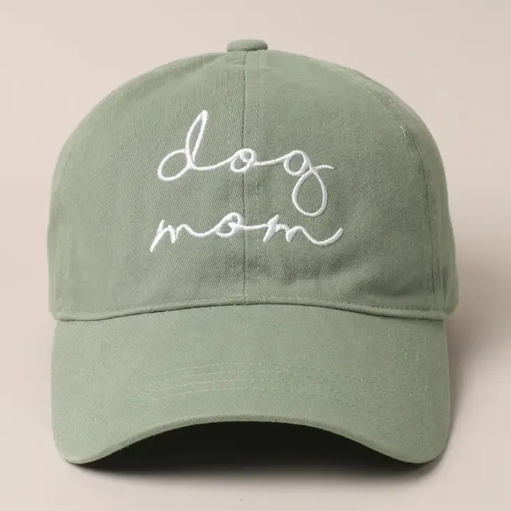 "Dog Mom" Baseball Cap