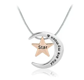 "You Are My Moon & Star" necklace