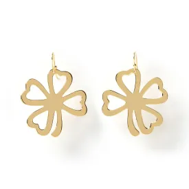 Rahnee Gold Clover Earrings