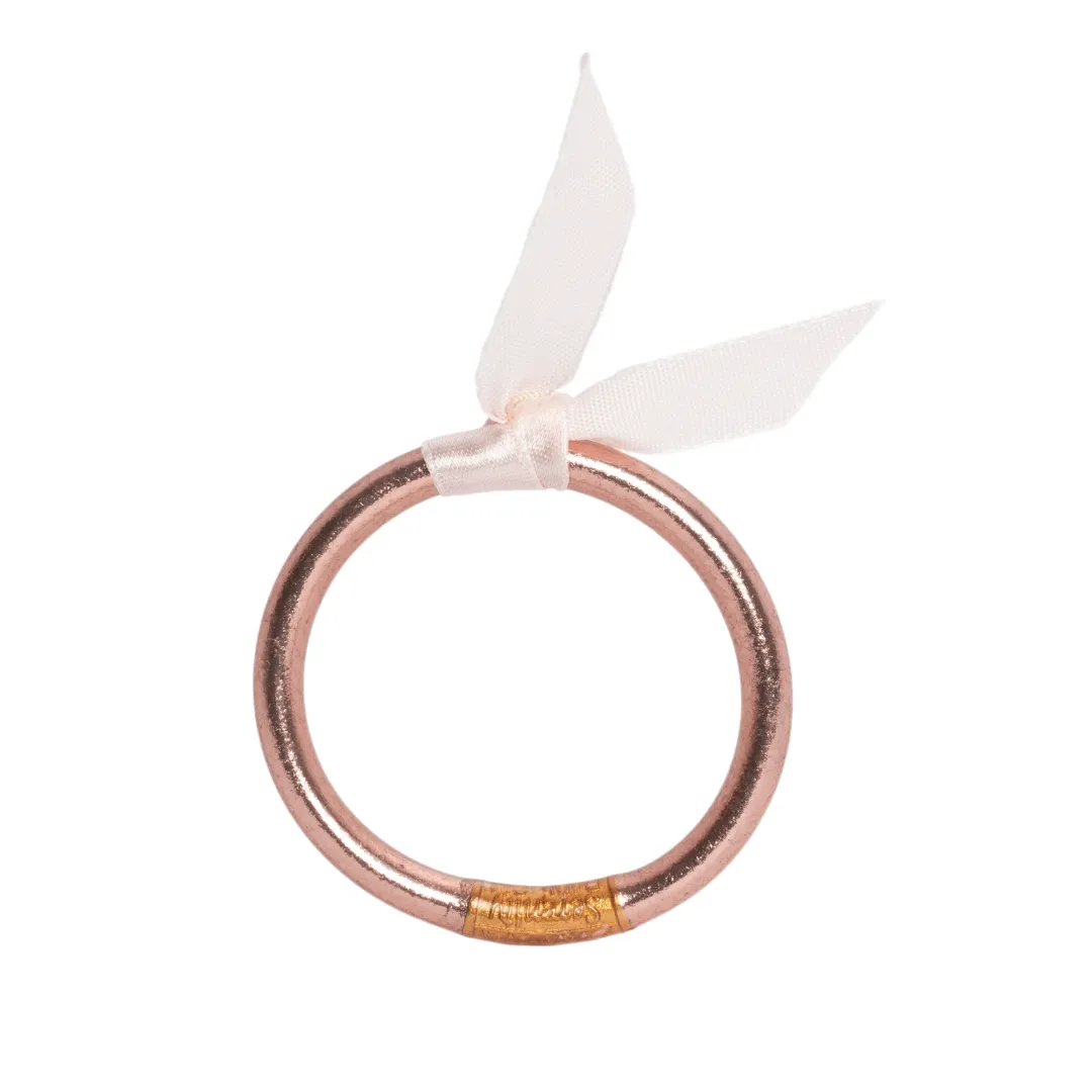 Rose Gold All-Weather Bangle by Baby BuDhaGirl - Perfect for Infants