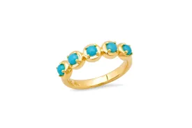 Round 5 Turquoise Cloud Ring