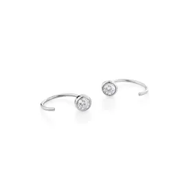 Selene Disc Earrings - Whitegold