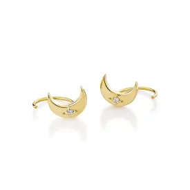 Selene Moonlight Earrings - Gold