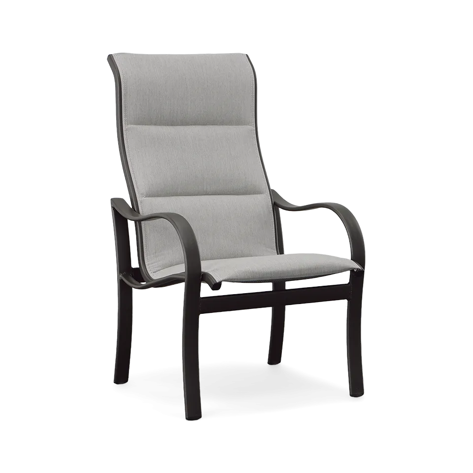 SHORELINE PADDED SLING HIGH BACK DINING CHAIR