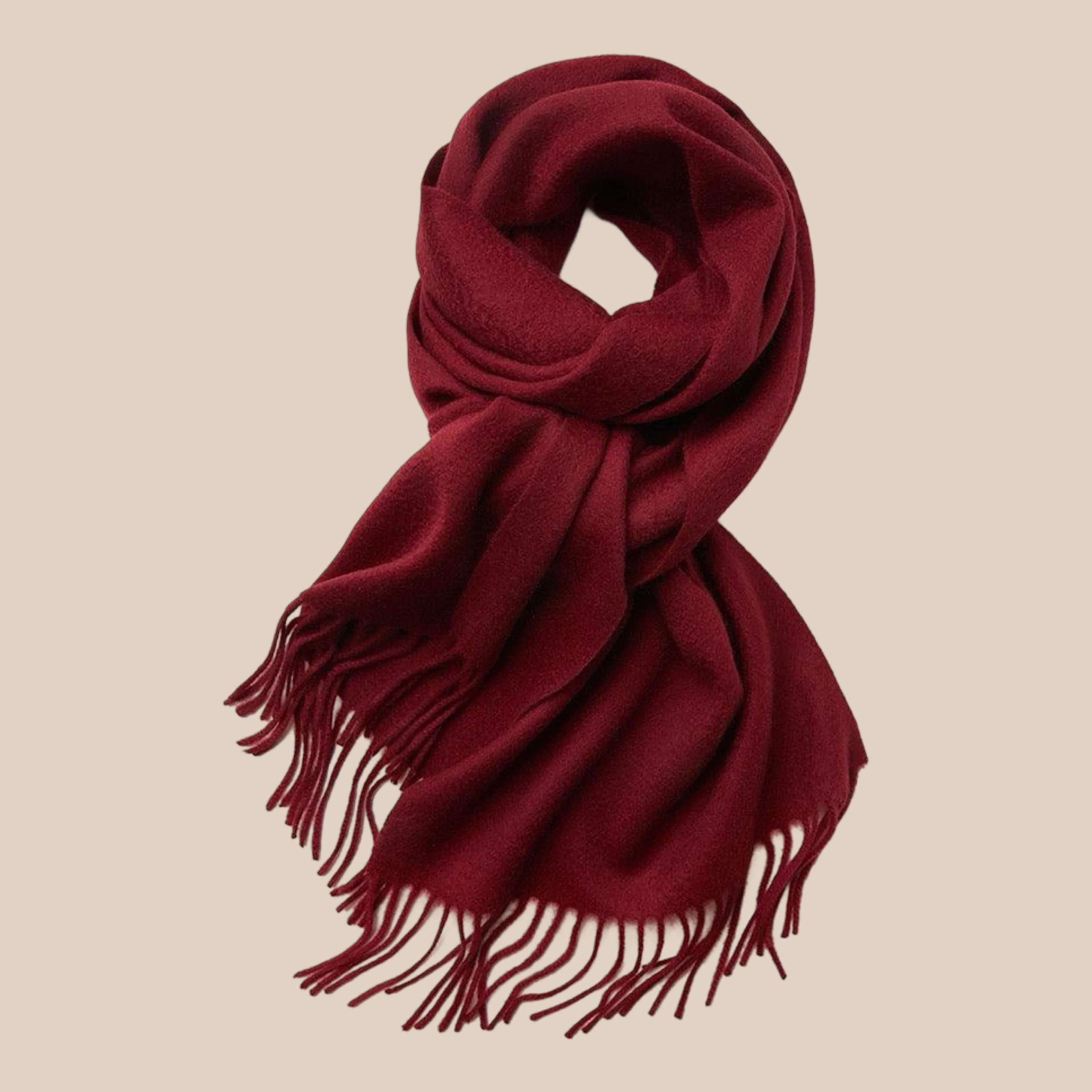 Sofia Cashmere Scarf - Wine