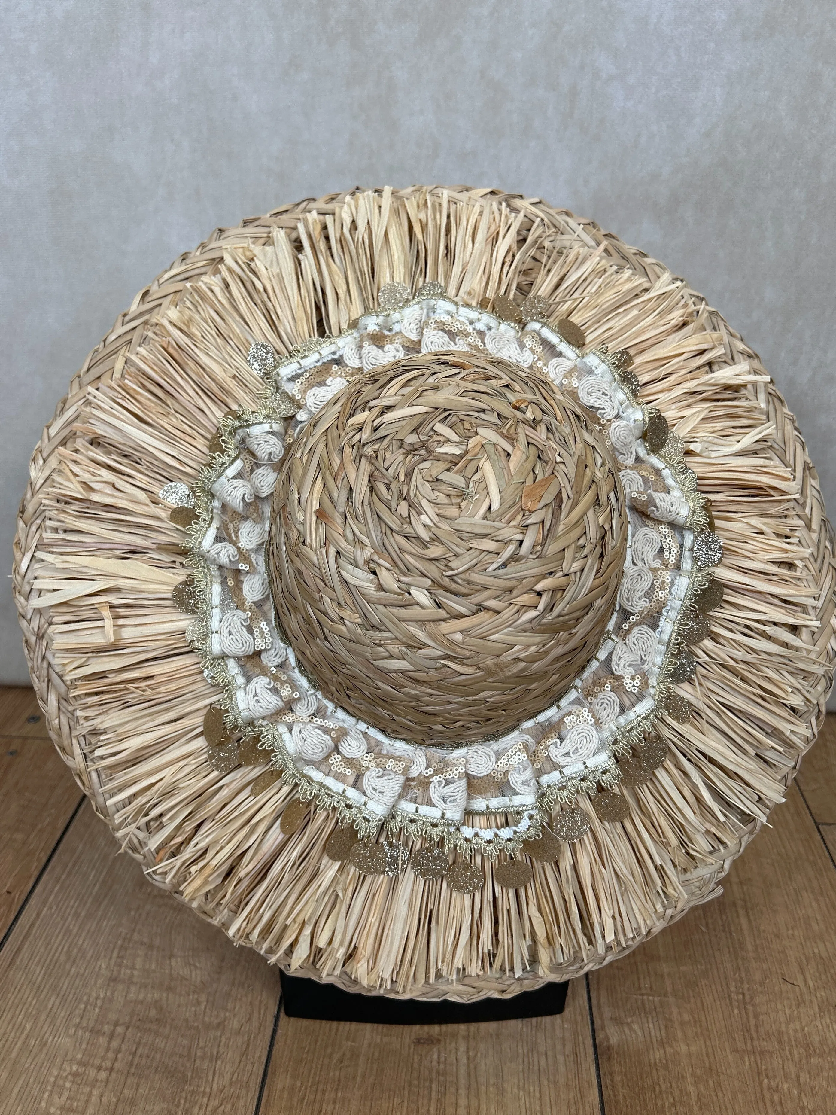 Straw Lace Summer Hat