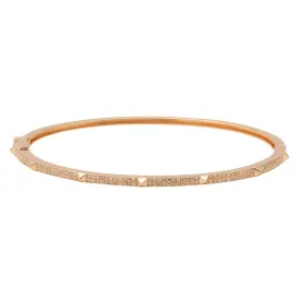 Thin Gold Studs Bangle