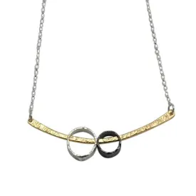 Two Circle Bar Necklace