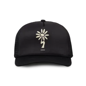 Wildflower Foam Trucker Hat - Black